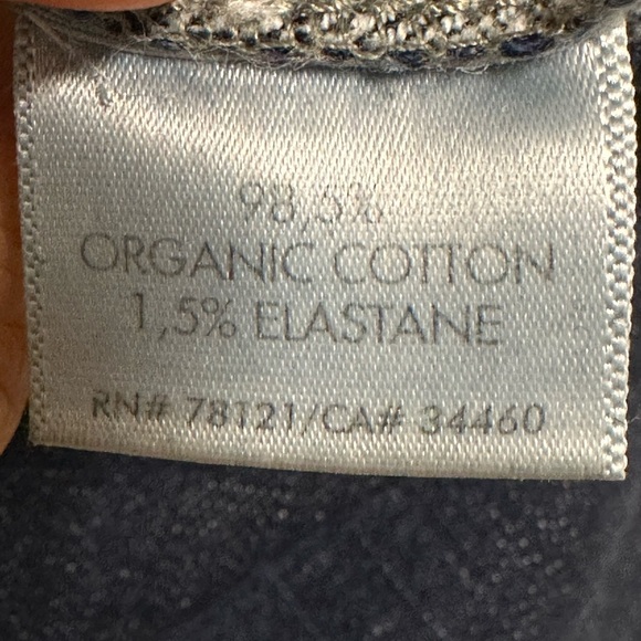 Eileen Fisher Organic Cotton Denim Dark Wash Jeans Size 8 - Picture 5 of 5